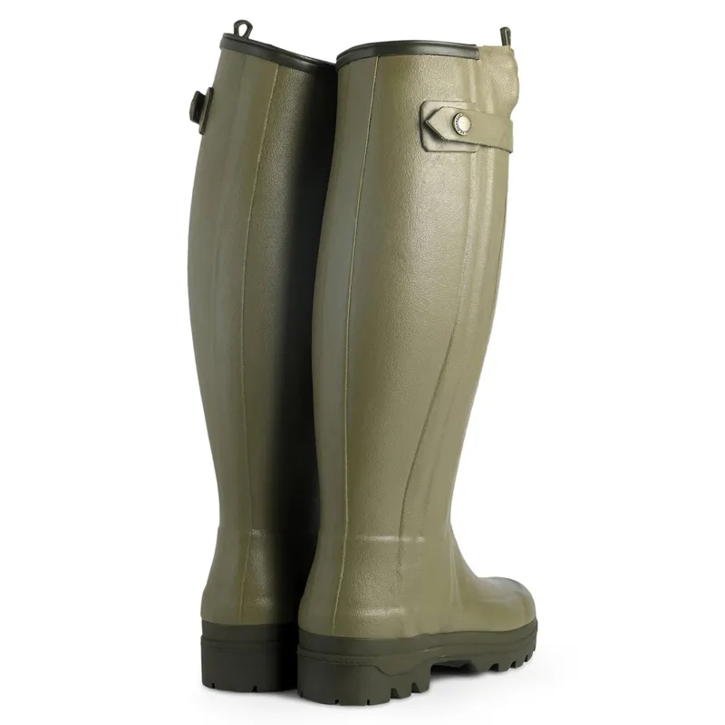 Le Chameau Ladies Chasseur Neoprene Lined 38cm Calf Wellingtons Vert Vierzon -2